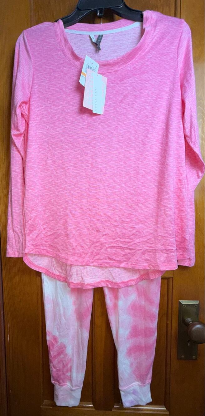 NWT Jaclyn Intimates Tie Dye 2 Piece Pajama Set Size S